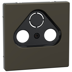   Schneider Electric Merten System Design - MEG4123-6052 - Fedlap, 3 kimenetes antenna csatlakozóhoz, mokka