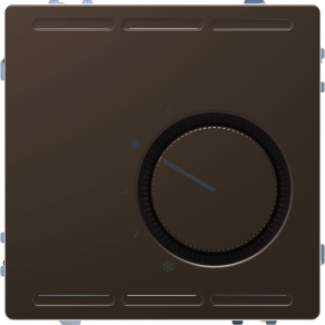   Schneider Electric Merten System Design - MEG5762-6052 - Szobatermosztát, váltóérintkezős, 250 V, 10A, mokka