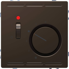   Schneider Electric Merten System Design - MEG5761-6052 - Szobatermosztát kapcsolóval, 24 V, mokka