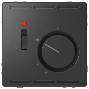   Schneider Electric Merten System Design - MEG5761-6034 - Szobatermosztát kapcsolóval, 24 V, antracit