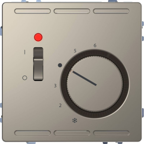   Schneider Electric Merten System Design - MEG5760-6050 - Szobatermosztát, kapcsolóval, 250 V, 10A, nikkel