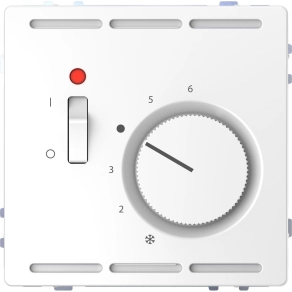 Schneider Electric Merten System Design - MEG5760-6035 - Szobatermosztát, kapcsolóval, 250 V, 10A, lótuszfehér