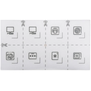  Schneider Electric Merten System Design - MEG3927-6000 - Szimbólumkészlet aljzatokhoz, 8 db-os