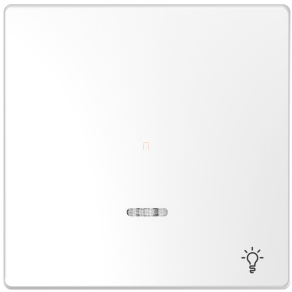   Schneider Electric Merten System Design - MEG3322-6035 - billentyű lámpajellel fényjelzős funkciókhoz, lótuszfehér