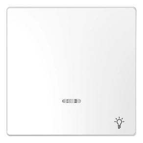 Schneider Electric Merten System Design - MEG3322-6035 - billentyű lámpajellel fényjelzős funkciókhoz, lótuszfehér
