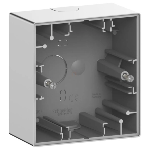   Schneider Electric Merten System Design - MEG4014-6536 - Egyes kiemelődoboz, acél