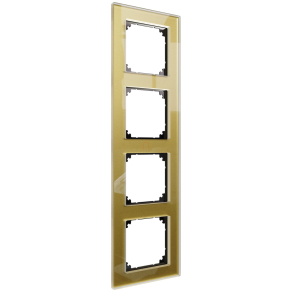   Schneider Merten M-Plan négyes keret, arany (üveg) MEG4040-2341