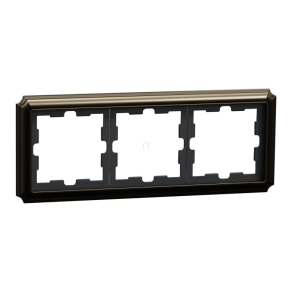   Schneider Electric Merten D-Antik - MEG4030-4752 - hármas keret, mokka