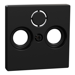   Schneider Electric Merten System-M - MEG4123-0403 - Fedlap, 3 kimenetes antenna csatlakozóhoz, fekete