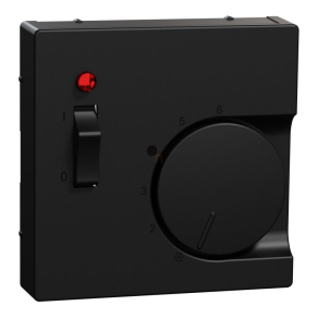   Schneider Electric Merten System-M - MEG5760-0403 - Fedlap, kapcsolós termosztátokhoz, fekete