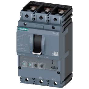   Siemens 3VA2225-6HN32-0AA0 kompakt megszakító, 3P 250A 85kA, ETU350 LSI, vonal- és generátorvédelem, sarus