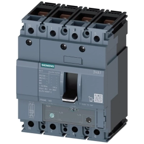   Siemens 3VA1116-3EF42-0AA0 kompakt megszakító 4P 160A 25kA, TM240, ATAM, sarus