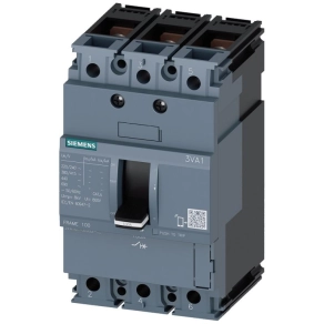   Siemens 3VA1010-3ED32-0AA0 kompakt megszakító 3P 100A 25kA, TM210 FTFM, vonalvédelem, sarus