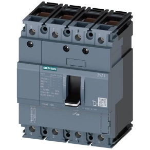   Siemens 3VA1116-3ED46-0AA0 kompakt megszakító 4P 160A 25kA, TM210 FTFM, vonalvédelem, nullavezető véd