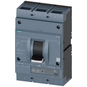   Siemens 3VA2580-5HL32-0AA0 kompakt megszakító, 3P, 320-800A, 55kA, Ii=1.5..12In, vonalvédelemre, csavaros csatlakozás
