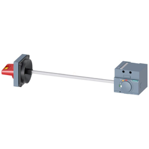   Siemens 3VA9157-0PK15 oldalsó rotációs hajtás 3VA1 100/160A-hez, komplett, piros/sárga, 8x8mm 300mm-es tengely, IP65