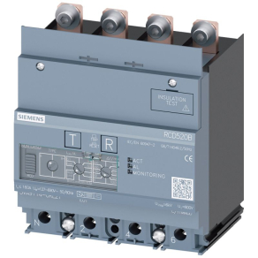   Siemens 3VA9114-0RL21 RCD520B áramvédő modul, 4P, B 0,03-5A, B+ 0,03-0,3A, 30mA, 3VA11-hez