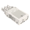 Wago 770-123 WINSTA® MIDI aljzat, tehermentesítő házzal, 3 pólusú, A kódolású, 4 mm², fehér