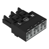 Wago 770-203 WINSTA® MIDI aljzat, 3 pólusú, A kódolású, fekete