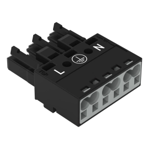 Wago 770-203 WINSTA® MIDI aljzat, 3 pólusú, A kódolású, fekete