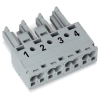Wago 770-244 WINSTA® MIDI aljzat, 4 pólusú, B kódolású, szürke