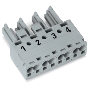 Wago 770-244 WINSTA® MIDI aljzat, 4 pólusú, B kódolású, szürke
