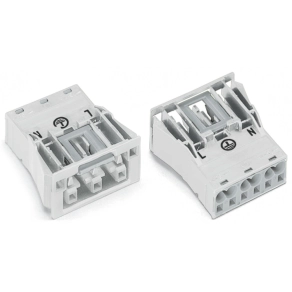 Wago 770-723 WINSTA® MIDI bepattintható aljzat, 3 pólusú, A kódolású, fehér