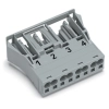 Wago 770-744 WINSTA® MIDI bepattintható aljzat, 4 pólusú, B kódolású, szürke