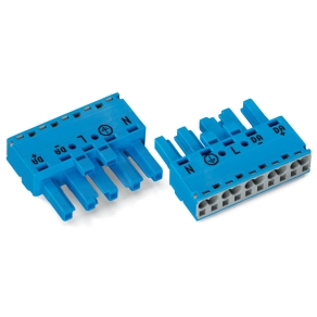 Wago 770-1105 WINSTA® MIDI aljzat, 5 pólusú, I kódolású, 4 mm², kék