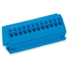 Wago 812-102 közös potenciálú gyűjtősín-sorkapocs, 10 × 3 mm gyűjtősínhez, nyomógomb nélkül, Push-in CAGE CLAMP®, sötétszürke