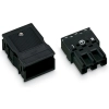 Wago 770-113 WINSTA® MIDI dugó tehermentesítő házzal, 3 pólusú, A kódolású, 4 mm², 25 A, fekete