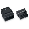 Wago 770-114 WINSTA® MIDI dugó tehermentesítő házzal, 4 pólusú, A kódolású, 4 mm², 25 A, fekete