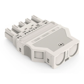 Wago 770-135 WINSTA® MIDI dugó tehermentesítő házzal, 5 pólusú, A kódolású, 4 mm², 25 A, fehér