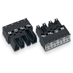 Wago 770-214 WINSTA® MIDI dugó, 4 pólusú, A kódolású, 4 mm², 25 A, fekete