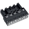 Wago 770-215 WINSTA® MIDI dugó, 5 pólusú, A kódolású, 4 mm², 25 A, fekete