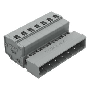 Wago 231-607 apacsatlakozó, 7 pólusú, 2,5 mm², 5 mm, szürke
