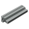 Wago 231-616/019-000 apacsatlakozó, 16 pólusú, 2,5 mm², 5 mm, szürke
