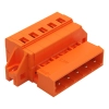 Wago 231-635/019-000 apacsatlakozó, 5 pólusú, 2,5 mm², 5,08 mm, narancssárga