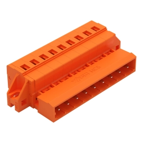 Wago 231-639/019-000 apacsatlakozó, 9 pólusú, 2,5 mm², 5,08 mm, narancssárga