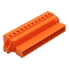 Wago 231-642/019-000 apacsatlakozó, 12 pólusú, 2,5 mm², 5,08 mm, narancssárga