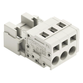 Wago 721-603 apacsatlakozó, 3 pólusú, 2,5 mm², 5 mm, világosszürke
