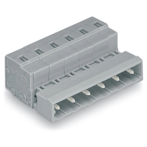 Wago 731-604 apacsatlakozó, 4 pólusú, 2,5 mm², 7,5 mm, szürke