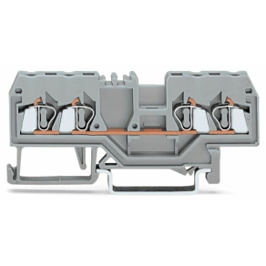 Wago 280-832 4 vezetékes átmenő sorkapocs, 2,5 mm², középső jelölés, DIN 35 x 15 és DIN 35 x 7,5 sínhez, CAGE CLAMP®, sárga