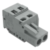 Wago 231-102/026-000 anyacsatlakozó, 2 pólusú, 2,5 mm², 5 mm, szürke