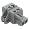 Wago 231-102/031-000 anyacsatlakozó, 2 pólusú, 2,5 mm², 5 mm, szürke