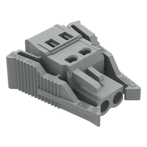 Wago 231-102/037-000 anyacsatlakozó, 2 pólusú, 2,5 mm², 5 mm, szürke