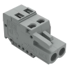 Wago 231-102/102-000 anyacsatlakozó, 2 pólusú, 2,5 mm², 5 mm, szürke