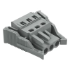 Wago 231-103/037-000 anyacsatlakozó, 3 pólusú, 2,5 mm², 5 mm, szürke