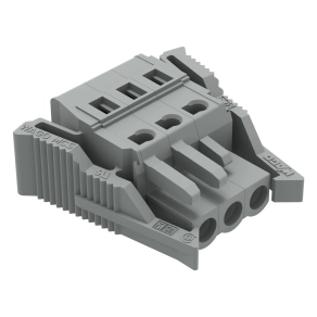 Wago 231-103/037-000 anyacsatlakozó, 3 pólusú, 2,5 mm², 5 mm, szürke