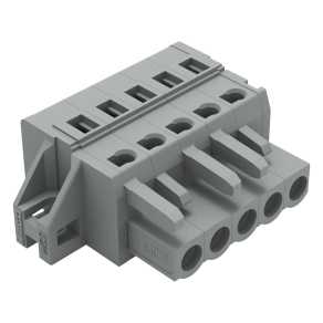 Wago 231-105/031-000 anyacsatlakozó, 5 pólusú, 2,5 mm², 5 mm, szürke